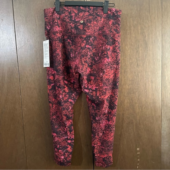 Lululemon New Year Align High-Rise Crop 23" Dark Red Black Lunar Phase Multi 14 - Picture 7 of 13